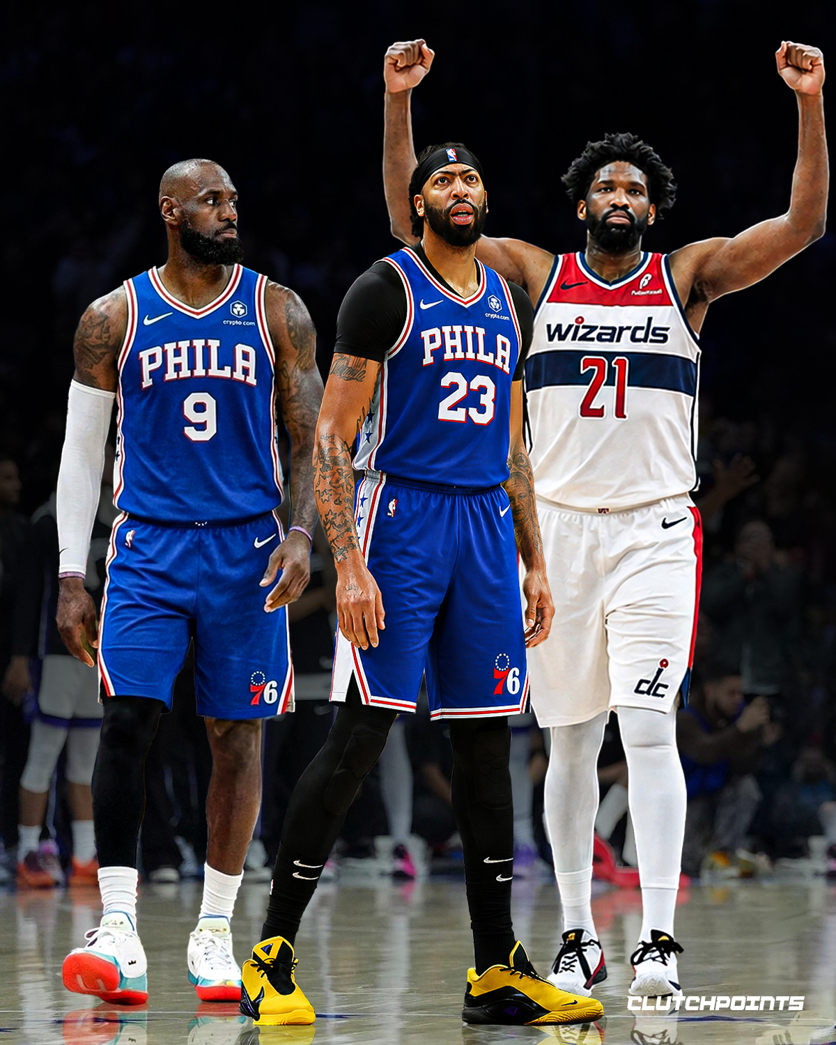 One NBA reporter just floated one of the wildest ideas of the offseason...

If the 76ers really want LeBron James, they should trade Joel Embiid for Anthony Davis.

According to Scoop B, LeBron and Embiid may not be the ideal fit.

The reasons?
🔹LeBron is reportedly skeptical about Embiid's long-term health.
🔹Their playing styles aren't viewed as the cleanest fit together.

Instead, Scoop B believes Philly should reunite LeBron with his longtime championship teammate.
"Trade Embiid for Anthony Davis."

His reasoning?
"While it doesn't clear maximum financial breathing room, it immediately pairs LeBron with his most trusted, championship-proven running mate."

He also believes a lineup of:
🔹LeBron James
🔹Anthony Davis
🔹Jaylen Brown
🔹Tyrese Maxey
🔹VJ Edgecombe
...would instantly make Philadelphia one of the favorites in the East alongside New York and Miami.

Of course, there's a huge catch.

Anthony Davis has his own injury history, and the 76ers would likely never move Embiid just to chase what could be LeBron's final NBA season.

Still...Would you trade Joel Embiid for Anthony Davis if it guaranteed LeBron came to Philly? Let us know in the comments!👇