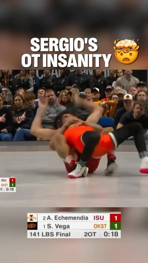 Comment ➡️ Vega ⬅️ and we will send you a FREE chapter to our Sergio Vega Crackdown King instructional. Sergio is the 2026 NCAA Champion at 141 lbs and the first true freshman in 79 years to go undefeated and win a national title. He went 24-0, never gave up a single takedown all season, and snapped the 31-match win streak of the two-time defending champ in the finals. In this series, he breaks down the exact leg defense, scrambling, and crackdown positions that made him almost impossible to score on. If you want to make every leg attack die on your hips — and turn the crackdown into your own scoring position — this is the instructional for you.