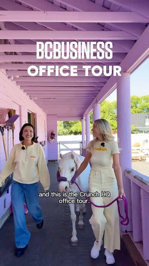 Welcome to Crunch HQ—the butter-yellow-hued home of @snackish, the better-for-you chip brand founded by @tarabosch of @smartsweets fame.⁠
⁠
From a Skee-Ball machine and resident ponies to shelves stocked with unlimited chips, the space is designed to celebrate fun and remind the team that building a company should be just as enjoyable as the snacks they make.⁠
⁠
Hit the link in our bio to read how the Vancouver-founded brand is shaking up the snack aisle with protein-packed chips, employee ownership and big ambitions for growth.⁠
⁠
Video: @rebekah.ho