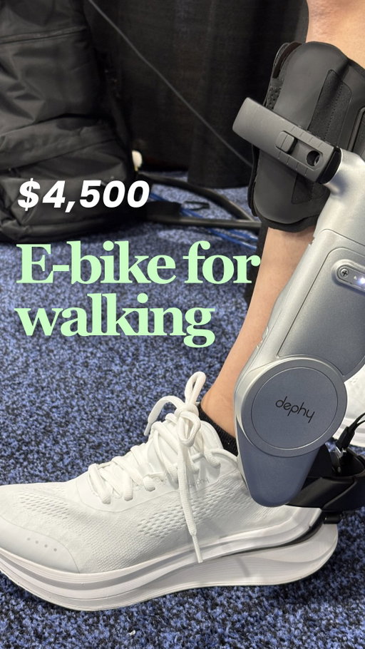 Better, faster, stronger. Would you pay $4500 for a pep in your step? 

The shoes feel and look similar to Hoka and ON sneakers. But inside, exoskeleton has an electric motor, sensors and a controller. A removable battery powers the motor 👟 

#exoskeletontechnology #TechGadgets #dephy #cooltech