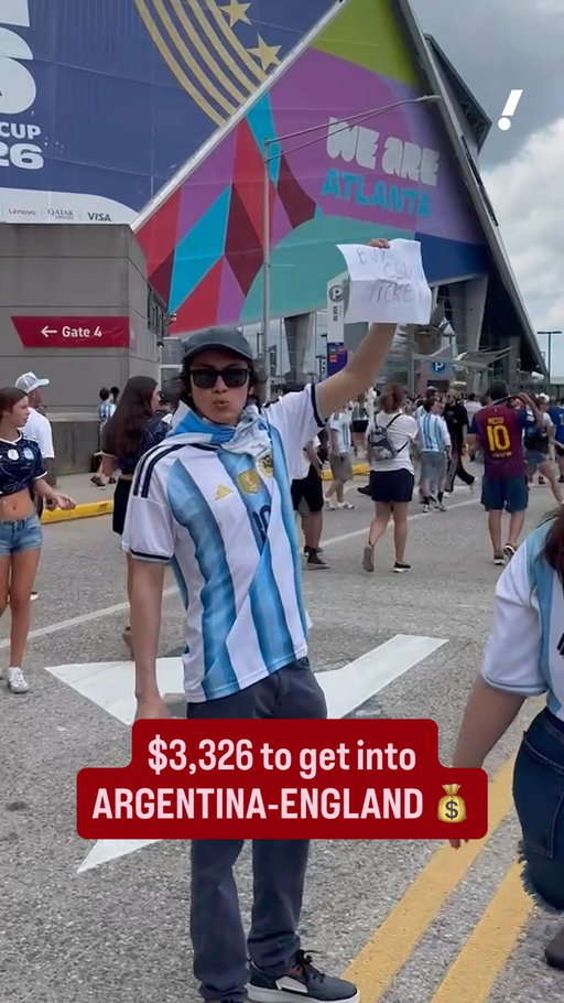 $3,326 to get into ARGENTINA-ENGLAND 💰

(via @gametimeapp)