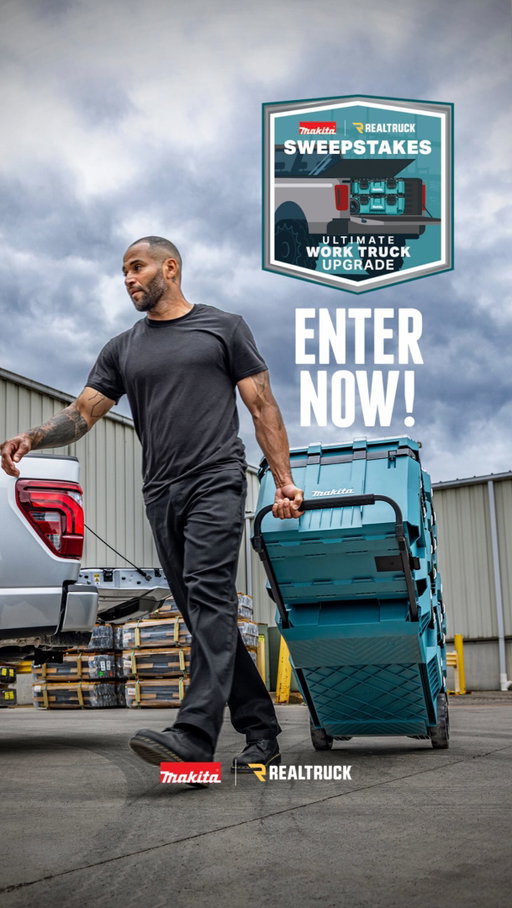 Makita and RealTruck are teaming up for the Ultimate Work Truck Upgrade. One lucky grand prize winner will receive a full setup featuring the Makita MAKTRAK™ modular storage system, a RealTruck MX4 EZ-Lift bed cover, AMP Research bed steps, swing cases, and more.

Built to keep your gear organized, protected, and ready for the job site, the garage, or wherever the job takes you. 

Subject to Official Rules – hit the link in our bio for Official Rules. Promotion ends August 31, 2026. No purchase necessary to enter or win. Void where prohibited.

#MakitaUSA #MakitaTools #MakitaRealTruck #MakitaRealTruckSweepstakes