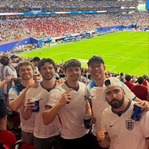 Accidentally ended up in the Argentina end. Pray for us 🙏🏻