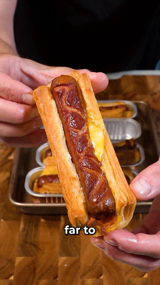 Infinity Chili Cheese Dogs. Comment “recipe” and I’ll DM you the ingredients and steps to make these at home!