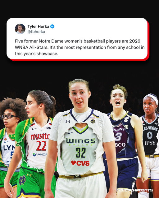 Notre Dame is taking over the WNBA All-Star Game.

No school has more representation at the 2026 WNBA All-Star Game than Notre Dame, with five former Fighting Irish stars earning All-Star honors.

☘️ Olivia Miles
☘️ Sonia Citron
☘️ Jessica Shepard
☘️ Marina Mabrey
☘️ Jackie Young

From championship-caliber veterans to rising young stars, Notre Dame continues to produce some of the WNBA's very best talent.

Which Notre Dame star has had the best season so far? 👀⬇️

#wnba #allstar #notredame