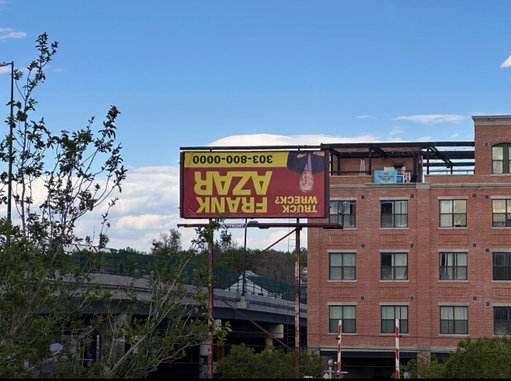 Intentionally Upside Down Billboard.