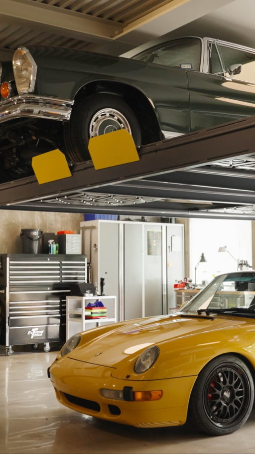 Take a closer look inside Michael Hsu’s garage from our latest episode of Huckberry Homes.

Alongside a bike collection and a great workspace sit two standouts: a 1997 Porsche 993 and a 1969 Mercedes 280SE.

The 911 is the last of the air-cooled models, built back when these cars were still assembled largely by hand. And the Mercedes earned the nickname “Opera Coupe” because it looked like something you’d drive to a night out.

If you haven’t watched the episode yet, head to the link in our bio to catch up. It’s a good one.