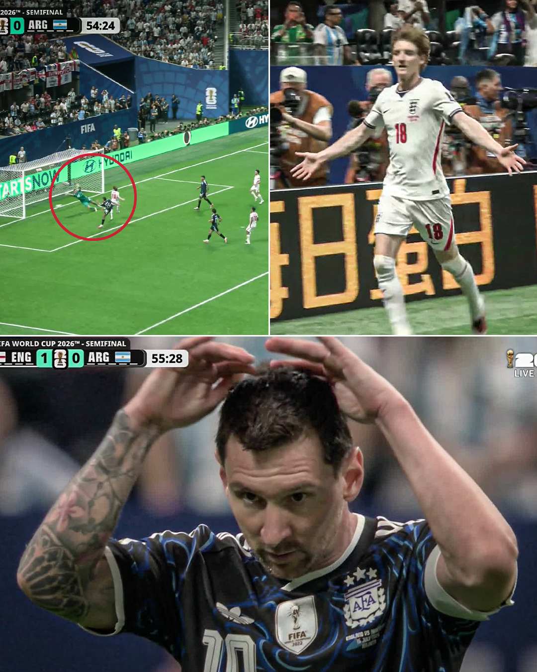 ANTHONY GORDON PUTS ENGLAND AHEAD OF ARGENTINA!

WHAT AN ASSIST BY MORGAN ROGERS BACK IN THE STARTING LINEUP 🔥