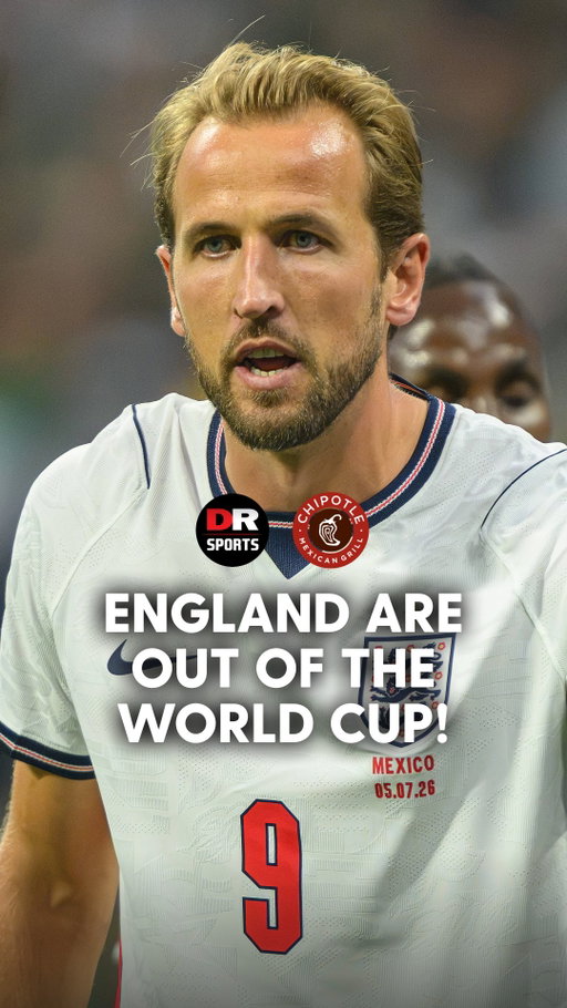 England are OUT of the World Cup... 💔 🏴󠁧󠁢󠁥󠁮󠁧󠁿

🚨WIN FREE @chipotleuk Burritos for a Year + exclusive football prizes! Enter the Golden Hot Ticket giveaway on our pinned post! #LetsBeReal #GamedayLive