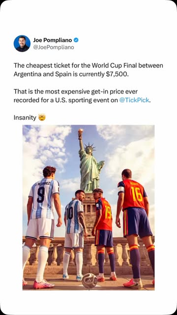 This game is going to be absolutely NUTS😳
#TickPick #worldcup #fifaworldcup2026#worldcup2026 #fifa