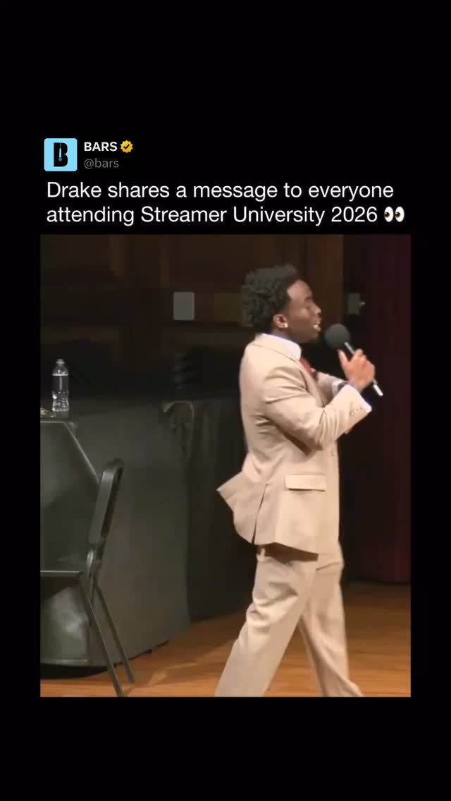 Drake shared a message to all the students at the start of Streamer University 2026 👀

What do you think Drake gifted the streamers?