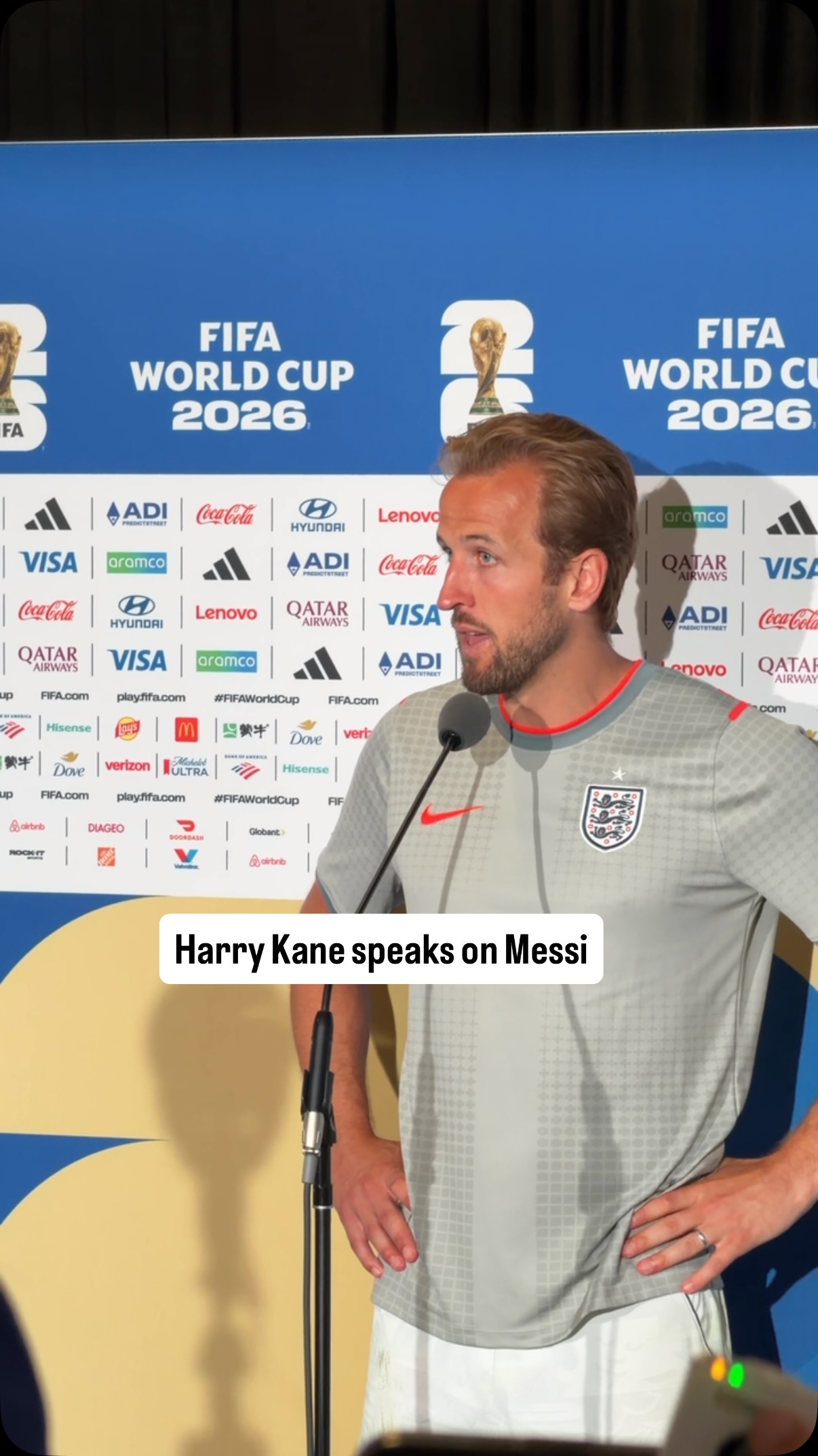 Harry Kane is asked about Messi’s performance