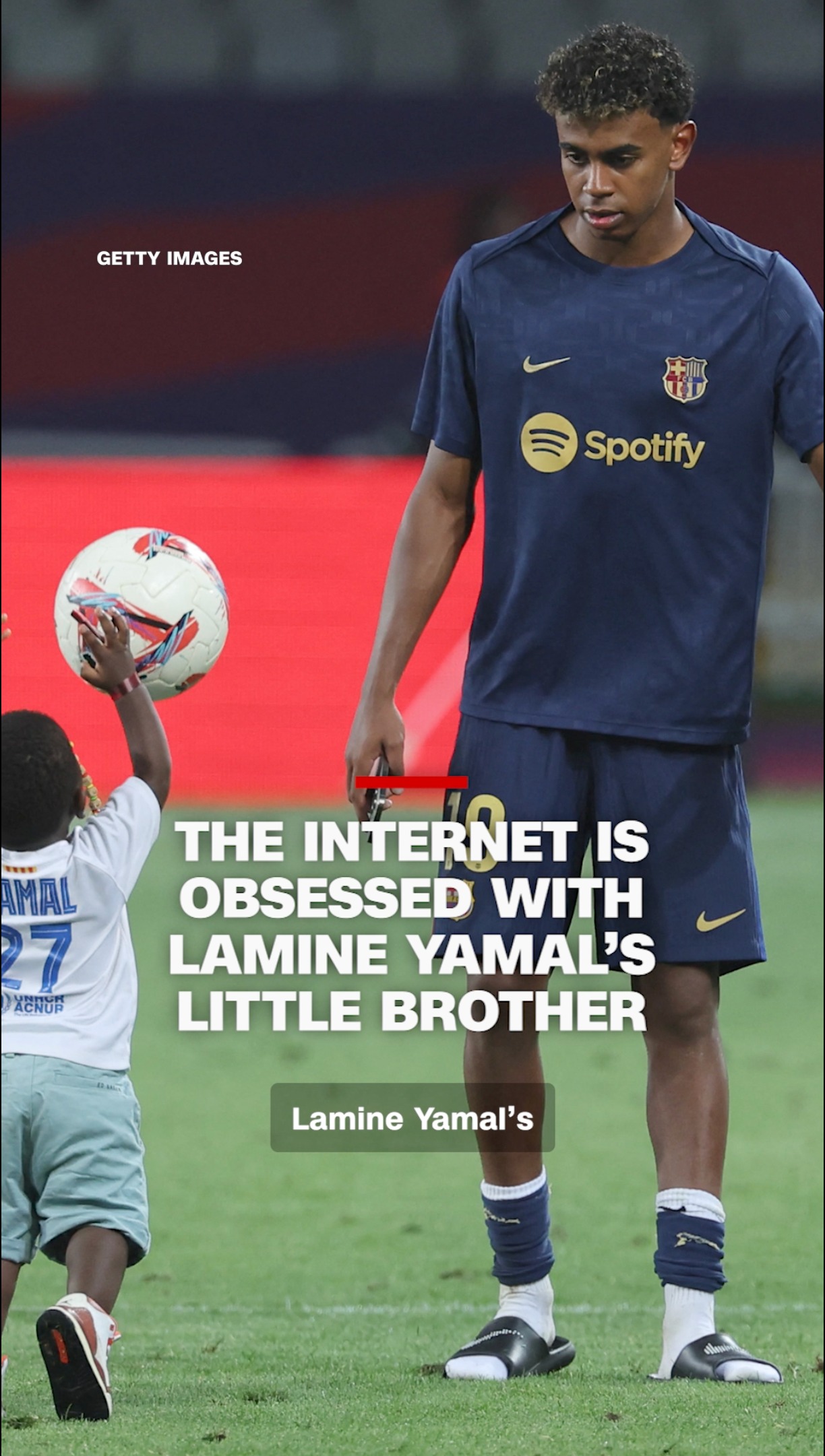 Lamine Yamal’s three-year-old half brother Keyne Yamal has captured the hearts of millions of people at this year’s World Cup, cheering on his big brother at stadiums across North America.