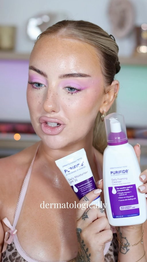 Purple spring glam & skincare
@acnecide Skincare #purplemakeup #grwm #ukmakeup AD