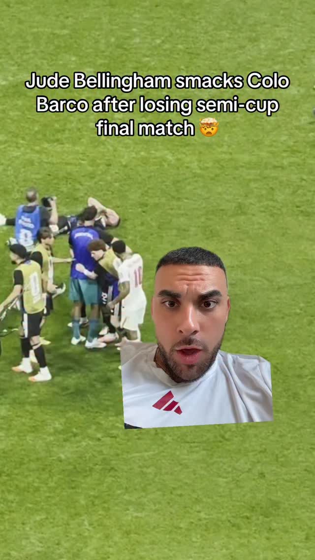 Jude Bellingham smacks Colo Barco after losing semi-cup final match 🤯