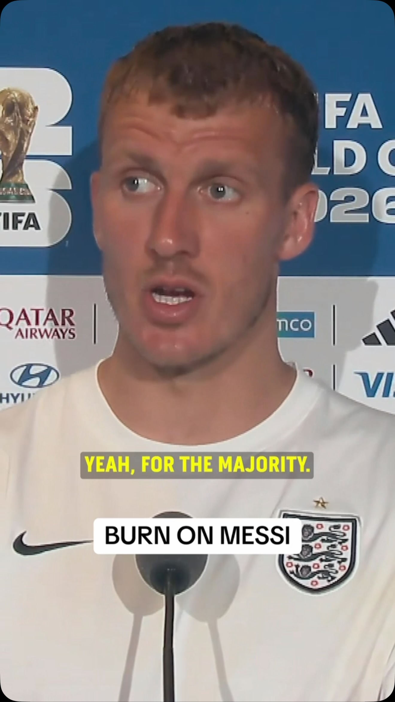 England defender Dan Burn comments on trying to defend Lionel Messi. #FIFAWorldCup