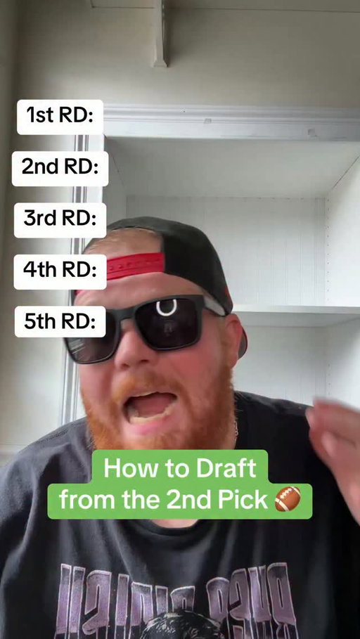 This is how YOU should be drafting if you have the 2nd pick in your drafts!