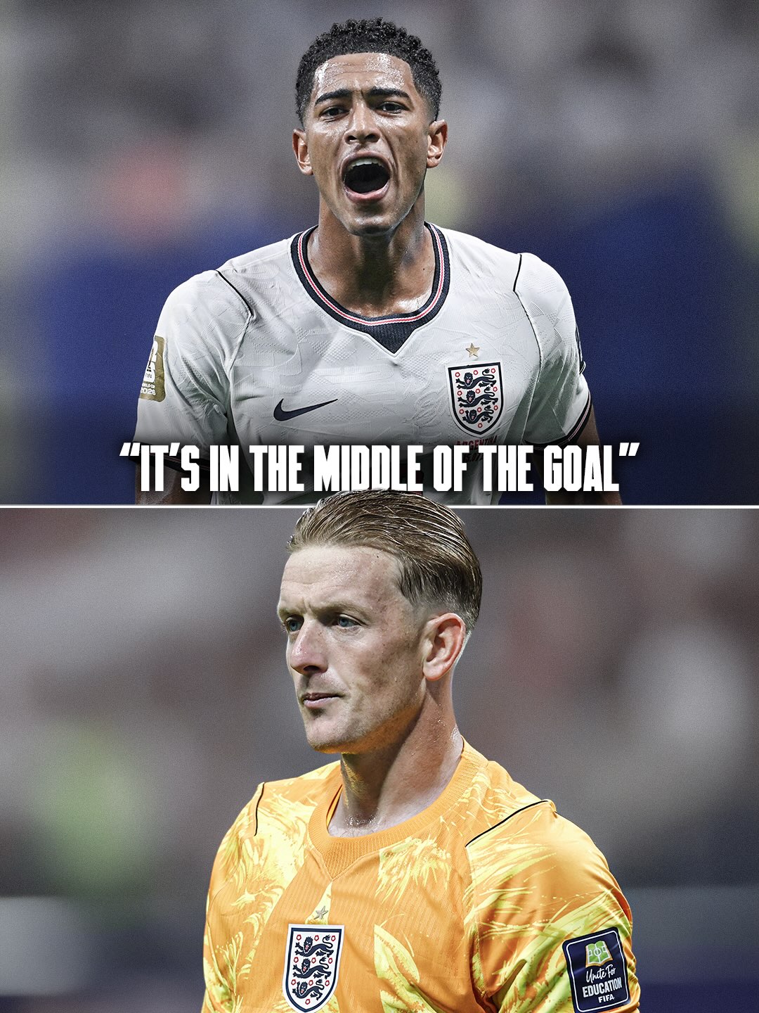 🚨😤 Jude Bellingham after Enzo Fernández’s equalizer: “𝐈𝐓’𝐒 𝐈𝐍 𝐓𝐇𝐄 𝐌𝐈𝐃𝐃𝐋𝐄 𝐎𝐅 𝐓𝐇𝐄 𝐆𝐎𝐀𝐋.”

He looked very disappointed with Jordan Pickford after conceding the goal, as Fox Sports reports. 🏴󠁧󠁢󠁥󠁮󠁧󠁿‼️