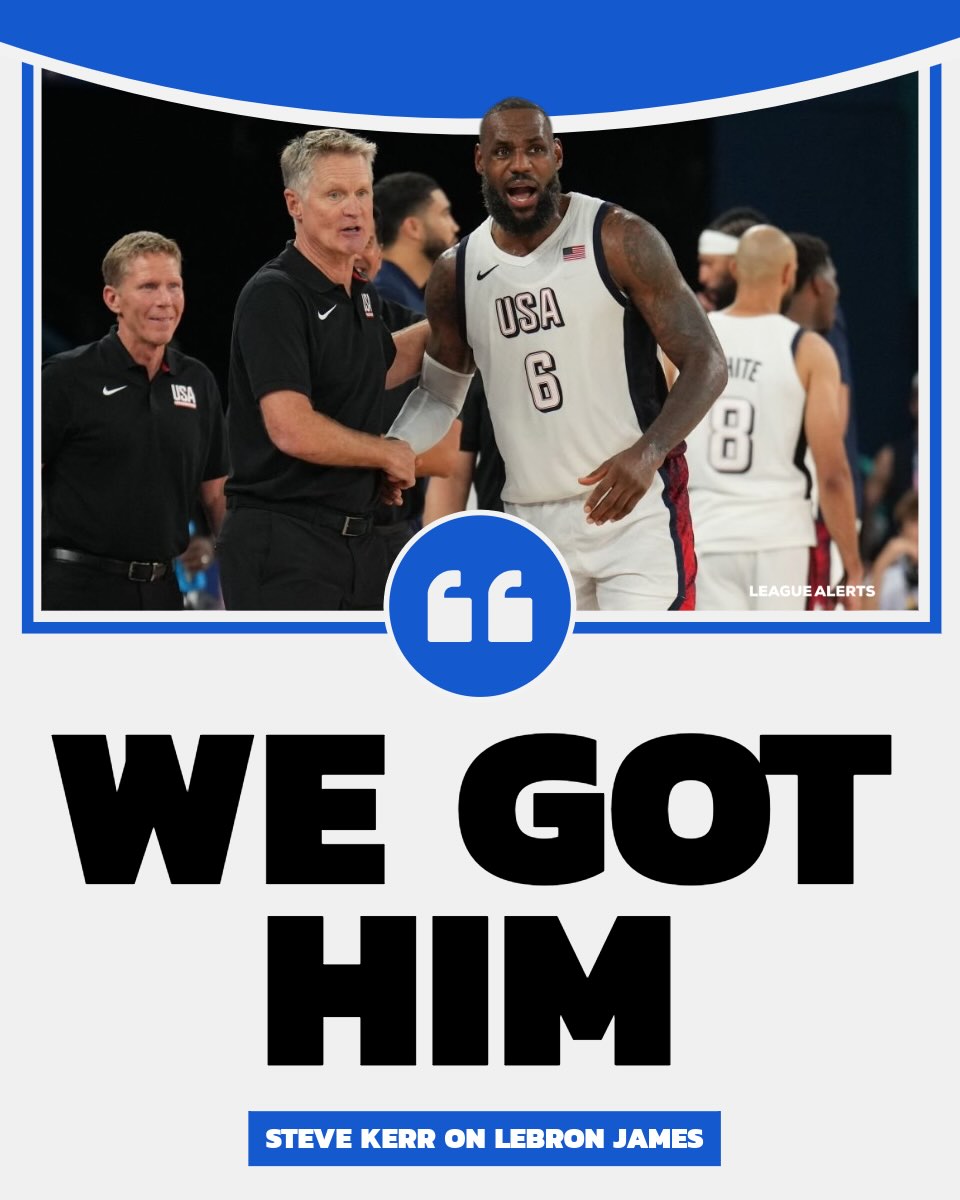 Steve Kerr had some fun with a fan who yelled to him about LeBron James. His response? “We got him.” 😂