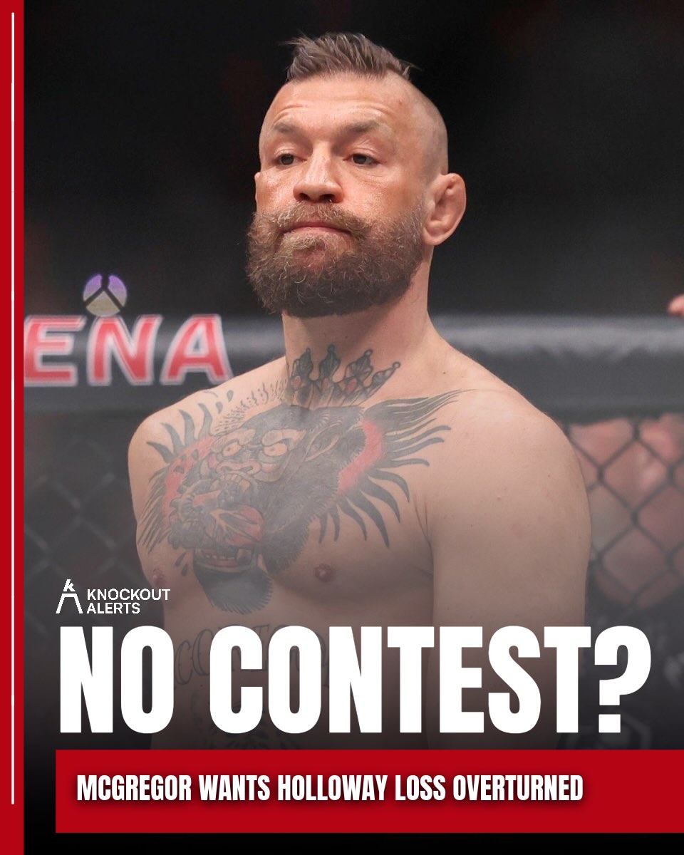 Conor McGregor isn’t accepting the result of UFC 329. He says the fight should be ruled a no contest and every bet refunded, and that he’ll know more once the scan on his leg comes back. Holloway was awarded the TKO at 1:09 after Conor’s knee gave out on the opening flying kick.