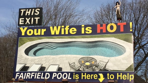 Real billboard in Connecticut