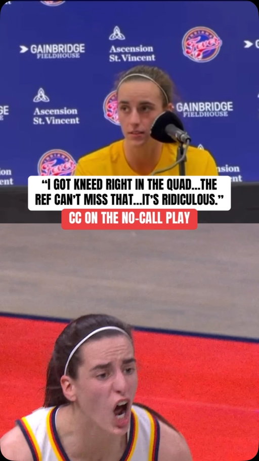 Caitlin Clark on the 2nd quarter no-call play that made her upset.

Caitlin said the ref told her she initiated the contact. 

(via @brian_haenchen, @indystarsports)