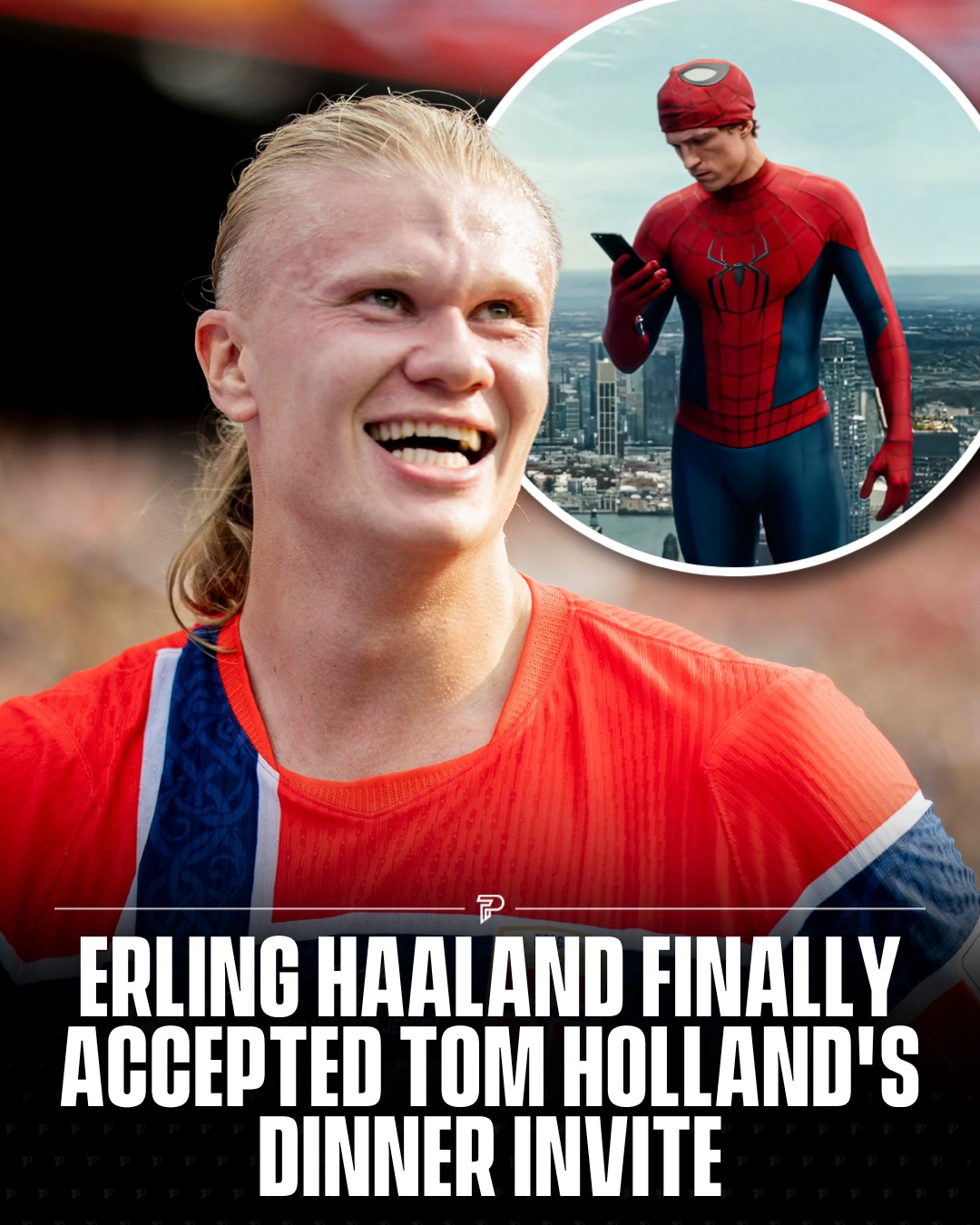 Erling Haaland has finally responded after Tom Holland revealed his dinner invitation had gone unanswered. 😂🍽️

Haaland admitted he never replied because he didn’t recognize the Spider Man star, explaining that he doesn’t watch many movies and thought the message had come from a random person. He has now made things right, commenting, “A little late... just name the place,” officially accepting the invitation.

Looks like that dinner is finally back on. 👀

#Pubity #Haaland #TomHolland #Football