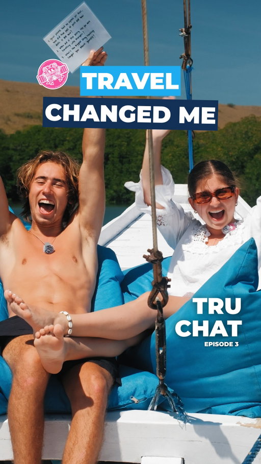 We’re back with @natymoradiaz and @travelsbytristan for episode 3 of TruChat 💬

Turns out traveling teaches you more about yourself than anything else ever will ✨

#travel #komodo #qanda #grouptravel #backpacker
