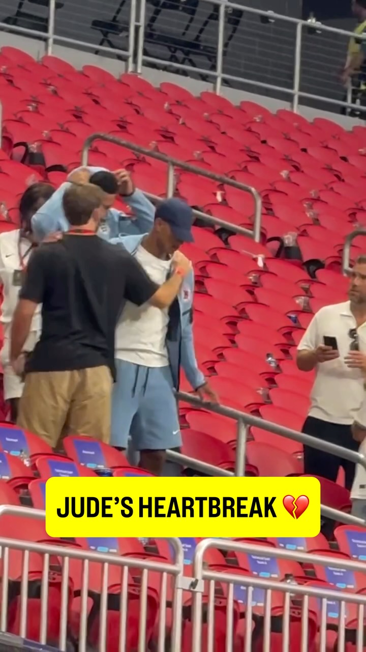 An emotional Jude Bellingham couldn't hold back the tears after England’s loss 🥺