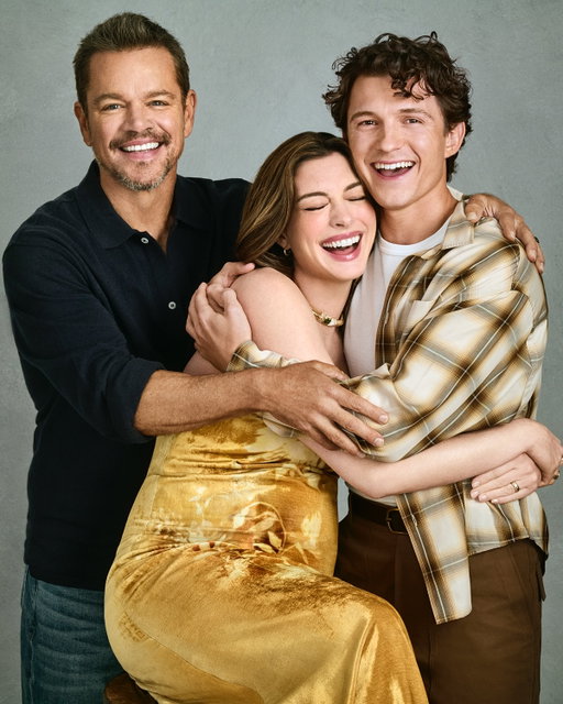 An Odyssey family affair.
Matt, Anne & Tom captured exclusively for @people 
And not forgetting my favourite director Christopher Nolan who joined the party.
Can wait to see the epic masterclass @theodysseymovie on the big screen.
Photographed by @gavinbondphotography @copiousmgmt .
Behind the scenes moments captured by @choicelove .
Photographed using @leica_camera @leicacamerausa .
Set design @_crumz @robstraussstudio