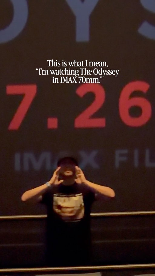 Who’s watching The Odyssey in IMAX 70mm? Just learned that the AMC Metreon is now the third largest screen in the country, instead of second 😒 

#TheOdyssey #IMAX #movies