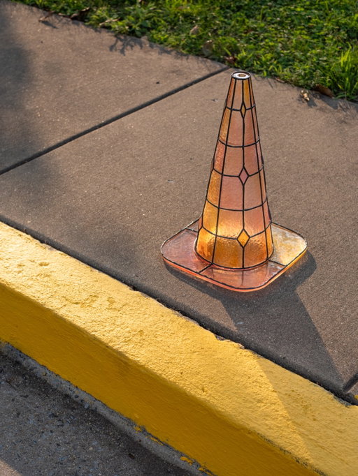 The cone is real! 

May I present to you my first physical sculpture:

Clear Boundaries, 2026. Resin, Stainless Steel, and Acrylic Enamel. 12” x 18”.

#3dart #3dartist #3dartwork #sculpture_art #dreamcore
