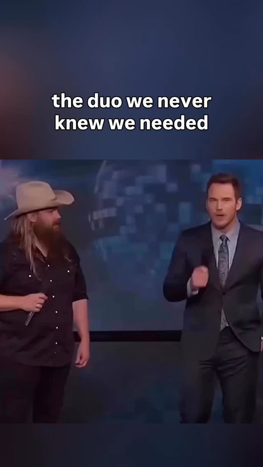 What a throwback...

Chris Stapleton and Chris Pratt performed “(I’ve Had) The Time of My Life” together on Jimmy Kimmel Live! in December 2017, with Pratt guest-hosting the show that week while Kimmel was away. The song came up via a segment called the “Wheel of Cheesy Duets,” spun by Guillermo Rodriguez, landing on the 1987 Dirty Dancing track originally recorded by Bill Medley and Jennifer Warnes. Pratt took the Bill Medley part while Stapleton sang the Jennifer Warnes lines, and the two attempted the Dirty Dancing lift to close it out.

The TV duet was a callback to an earlier moment from October 2017, when Pratt joined Stapleton on stage at a Nashville concert to trade vocals on “Tennessee Whiskey.” Stapleton had released From A Room: Volume 2 that same week in December 2017. The Kimmel performance circulated widely online for the pairing of a country artist and a Hollywood actor.

#countrycentral #countrymusic