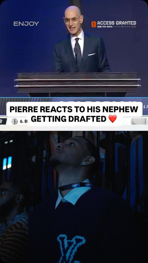 Pierre reacts to @k3aton_w getting selected 5th overall by the LA Clippers 🙌 

🔗 Link in bio to watch the full access granted with Keaton Wagler and @peeweedaplug