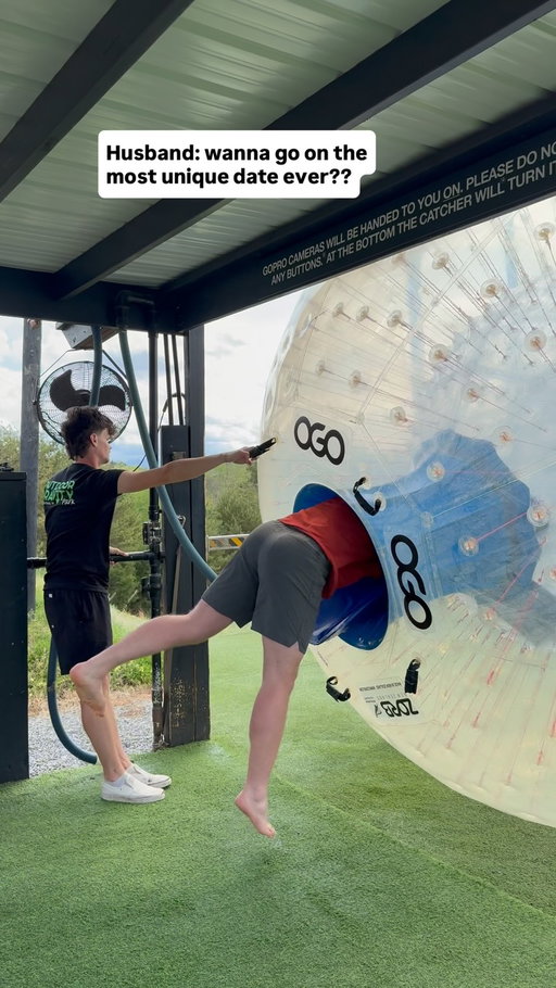 Best date ever or what?? 😏

This is Zorbing, and there is only one place in the United States you can do it! That’s Pigeon forge, Tennessee! 🇺🇸 

Zorbing is one of the craziest experiences I’ve ever had, and it should definitely be added to your bucket list!

But how in the world do you film something this wild? For super unique filming scenarios like this, the camera that works incredible for me is the Insta360 X5! 

Comment “Insta360” and I’ll send you a link to get one! 🙌

Would you get in a giant hamster ball and trust someone to roll you down the hill? 😂

#insta360partner #dateideas #funnycouple #travelcouple #themeparks