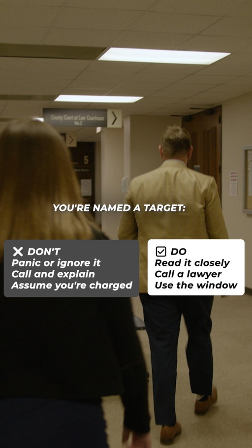 If you've received a federal target letter, don't ignore it and don't try to handle it alone.

There may be an opportunity to protect your interests before charges are filed. Make informed decisions and get experienced federal counsel involved as early as possible.

#FederalInvestigation #TargetLetter #CriminalDefense #TexasLaw #FederalCourt #KnowYourRights