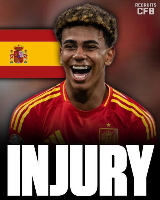 Spain star winger Lamine Yamal was seen NOT practicing with the team today and had a bandage on his left thigh (swipe) 😳

Yamal reportedly has muscle discomfort from the beating he took throughout the 2-0 semifinal victory over France. 

Let’s hope he can get near 100% healthy before Spain faces a dangerous Argentina team on Sunday…

Thoughts?