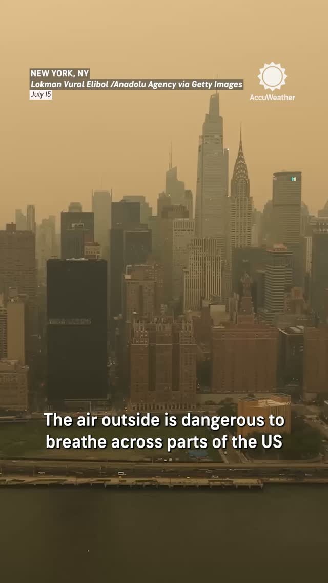 Canadian wildfire smoke is creating dangerous air quality. In cities like New York City, spending the day breathing the air is like smoking about seven cigarettes.