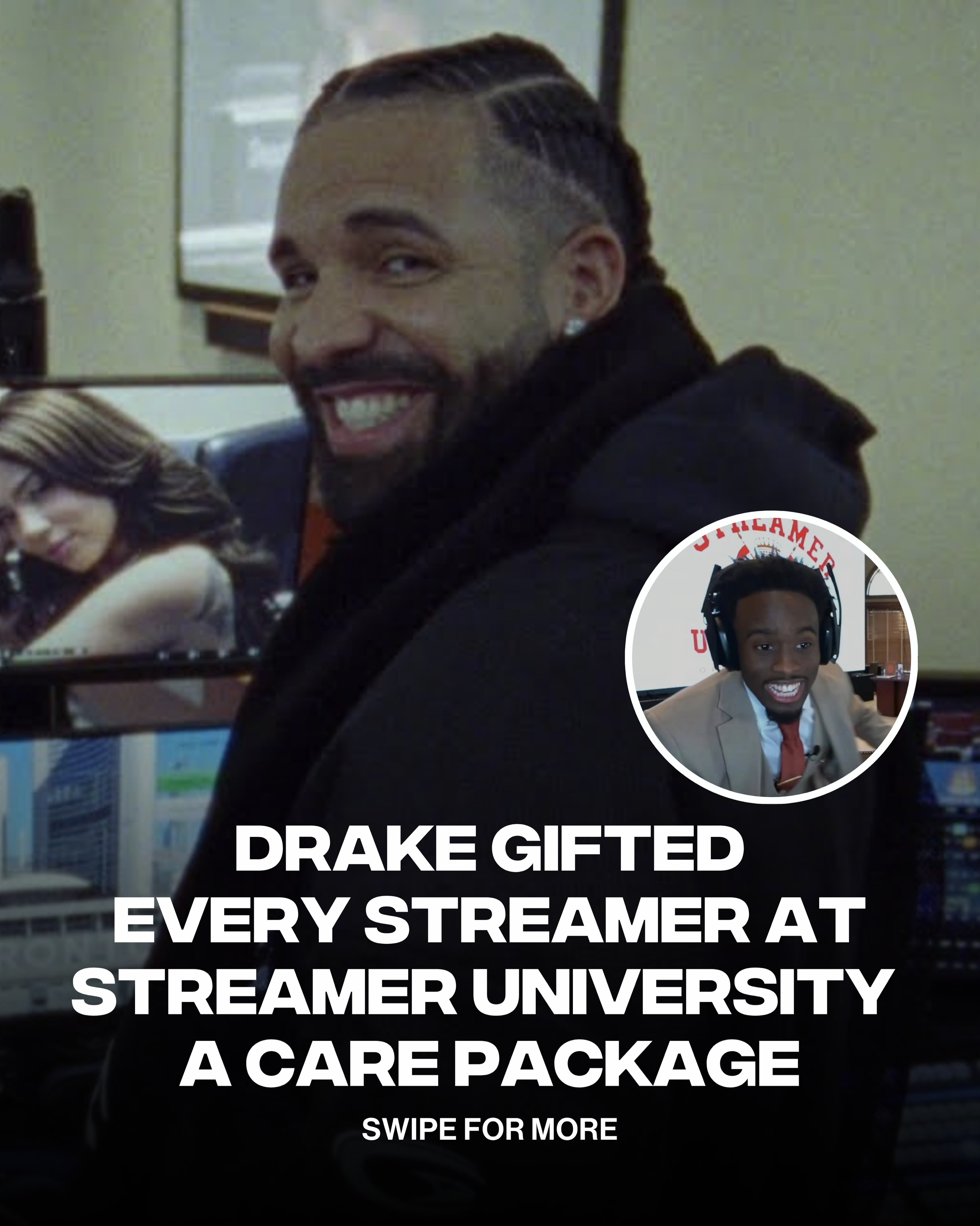 Drake was feelin’ generous 🎁

Twitch streamer @madi2hotty showcased what Drake gifted everyone at Kai Cenat’s Streamer U. What are your thoughts so far?

(via @kaicenat | @madi2hotty)