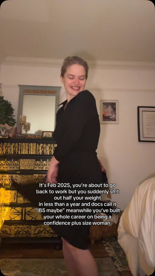 My comment section under this video on TikTok was one of the lowliest and desperate reads of my life. “I wish I had this problem,” “oh no, my lobster is too butter and my steak is too juicy.” 
I understand it. Thin over everything else. Thin at the cost of living. Thin at the cost of comfort. Thin is editorial, romantic, chic, black and white, contrast, smokey eye, thin fingers, grace. Thin means respect, reward, love. 
A mentally ill, mascara stained woman with cheekbones is more accepted than one with round red cheeks who binge eats in crisis. Suffering in a fat body was ‘shameful.’ Suffering in a thin one is ‘literature.’ 
When you’re thin, your frailty is beautiful. 
It can’t be all that serious because WHO wouldn’t want to be thin? 
This is the mecca of being a woman. Why would I ever look a gift horse in the mouth?

Because this isn’t my body. It never was. This isn’t comfortable. I’m sick all the time. Stomach acid. Fatigue. Insomnia. Constipation. Bone pain. Heart palpitations. Brain fog. Confusion. “Our society rewards beauty on the outside over health on the inside. A thin young woman with precancerous lungs who smokes to stay thin is more highly rewarded socially than a hearty old crone.“ Naomi Wolf. 

“I wish I had whatever is wrong with you.” 

But darling, what’s the point of being thin if  you’re too sick to live? 

#bodyimage