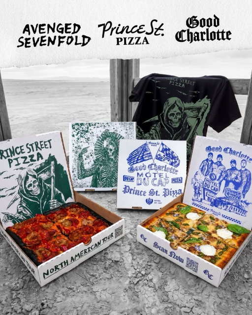 Two legendary bands. Two exclusive pies. One collab you didn’t see coming. 🍕🤘
It all starts tomorrow. Stay tuned!