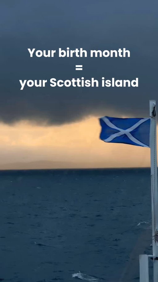 Your birth month = your Scottish island 🏴󠁧󠁢󠁳󠁣󠁴󠁿 If you've ever wondered which Scottish island you should add to your visit list, this is your sign... 👀💫

Let us know which island you're heading to! 🧳🏝️

#Scotland #VisitScotland #ScotlandTravel #ExploreScotland