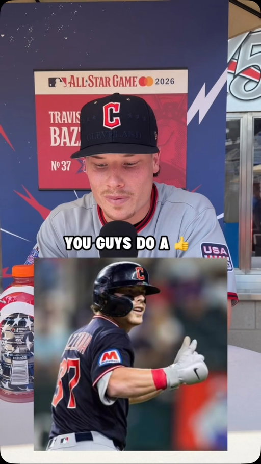 The Cleveland Guardians have an exit velo celebration. @fanduel 

Travis Bazzana told me how it works: 
hit it 95+ mph = 👍 
under 95 mph = 👎