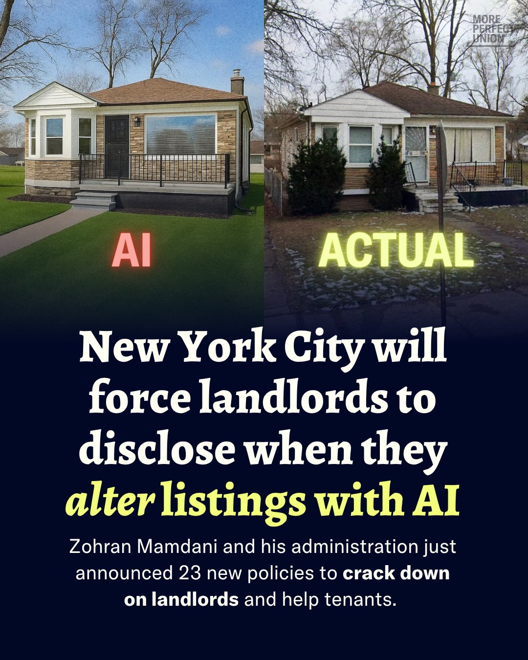 New York City is cracking down on landlords using AI to alter their listings and protecting tenants by recognizing their unions.