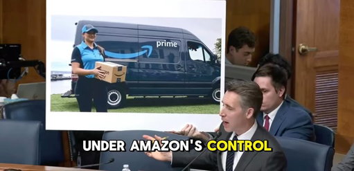 “Amazon controls all of this, and they’re trying to game the system so they get treated like a local franchiser. It is absolutely vital that the joint employer rule not excuse Amazon’s ridiculous efforts to prevent people from getting a good paycheck and getting health care.”

Thank you @senatorhawley for standing with Teamsters and showing America how Amazon takes advantage of workers through their corrupt Delivery Service Partner model. The Teamsters are committed to ending Amazon’s third-party system and winning the pay and benefits Amazon workers deserve for making it the wealthiest company on the planet.