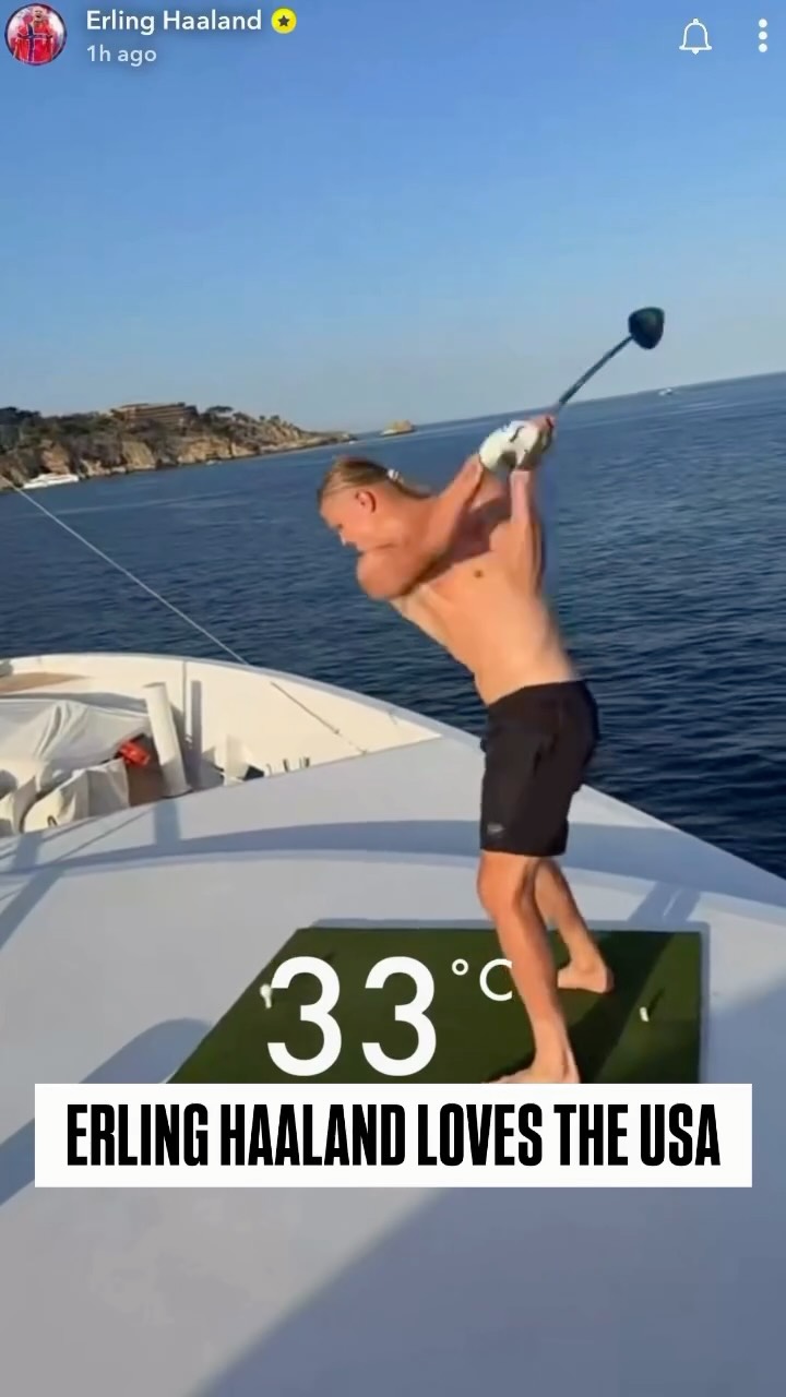 America really rubbed off on Erling Haaland 😂😂😂

🎥: @erling