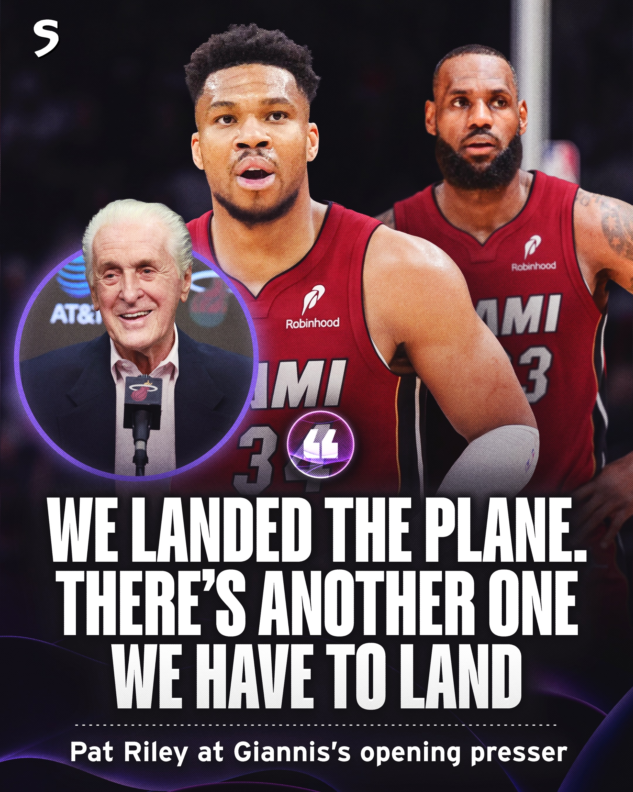 Miami Heat potential starting 5 👀:

Davion Mitchell 
Andrew Wiggins
LeBron James
Giannis Antetokounmpo
Bam Adebayo

Lock to win the finals? 🤯