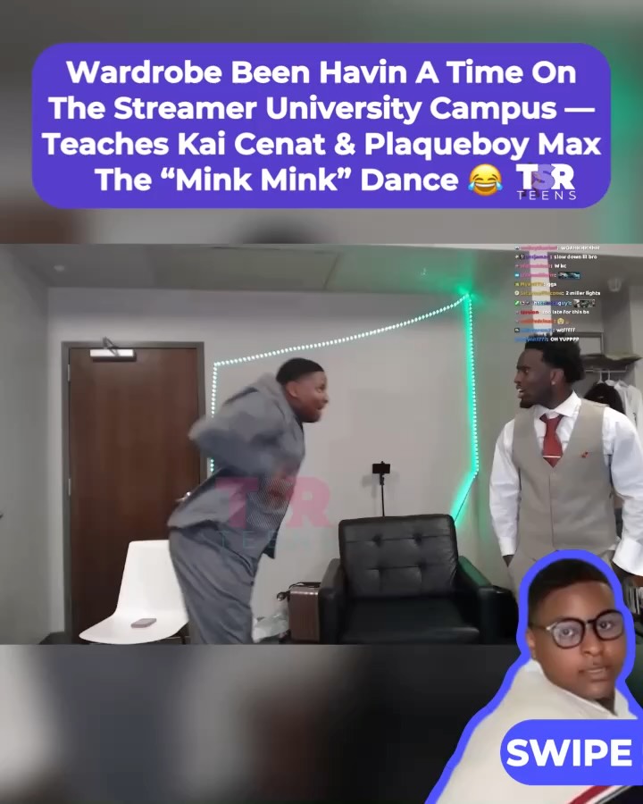 Listennn! #Wardrobe been having a time all throughout the Streamer University campus 😂🕺🏾SWIPE — to see how his first day went! (✍🏾: #TSRStaffTC)