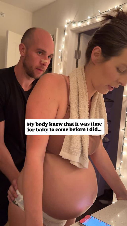 This was one of the coolest parts of labor for me- especially watching it back and realizing how instinctual everything was. 

In the middle of labor, I suddenly had this overwhelming urge to get down on my hands and knees. No one told me to do it- my body just knew. 

As soon as I was on my hands and knees, I realized how uncomfortable the bathroom floor was so I stood up, walked to the birthing tub and proceeded to start pushing. 

Shortly after, I was holding my baby in my arms. 

If you let it, birth has a way of letting your body just take over. 

If you’re preparing for birth and want to feel more informed and empowered, I put together a free birth guide with things I wish I knew before labor, postpartum prep, mindset tips, and more. 

Comment BIRTH & I’ll send it to you 🖤 (be sure your following or you won’t see the message!) 

#positivebirth #birthpreparation #birthplan #unmedicatedbirth #homebirth
