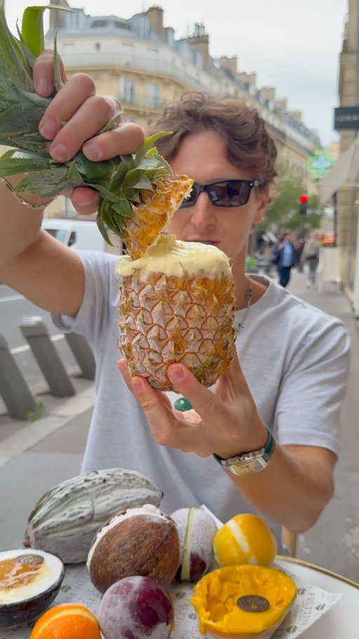 Trying the famous fruit sorbet in Paris! 
📍 @fruttinihauteglacerie , Paris 

#paris #sorbet #fruit
